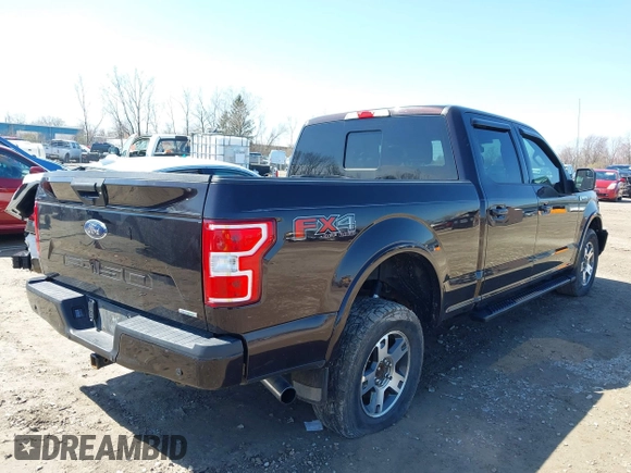 2019 Ford F-150 XL with VIN 1FTFW1E45KFD12387, listed as a IAAI auction lot 41942427 with 77,901 mi miles. Bid and sale history available at carsss.com. Image 4.
