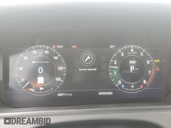 2018 Land Rover Range Rover Velar R-Dynamic SE with VIN SALYL2RX0JA735569, listed as a Copart auction lot 56007765 with 60,711 mi miles and Salvage title. Bid and sale history available at DreamBid. Image 9.