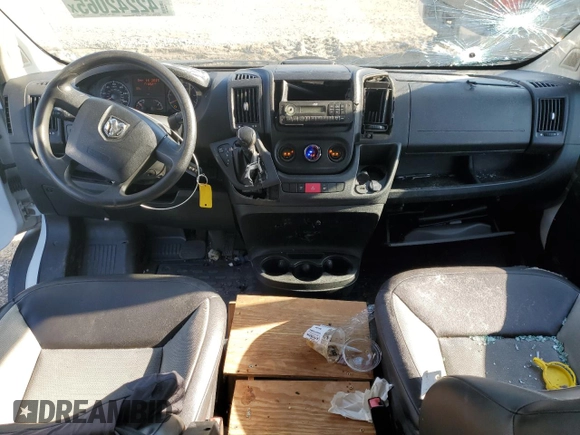 2017 Ram ProMaster Cargo with VIN 3C6TRVDGXHE503231, listed as a Copart auction lot 52055375 with 171,052 mi miles and Salvage Title. Bid and sale history available at carsss.com. Image 8.