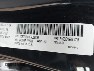 2015 Chrysler 200 S with VIN 1C3CCCBG9FN518690, listed as a IAAI auction lot 42026576 with 45,971 mi miles. Bid and sale history available at carsss.com. Image 9.