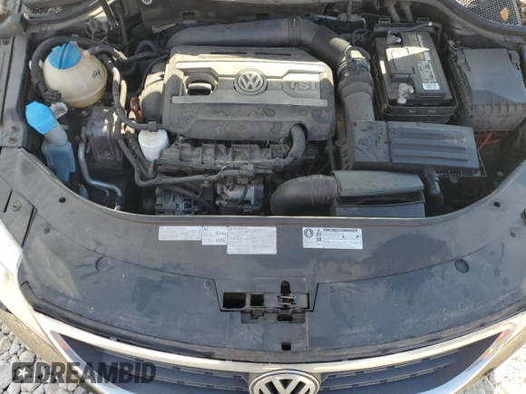 2012 Volkswagen CC Sport с VIN WVWNP7AN1CE525127, выставлен на аукционе Copart как лот 56956855 с пробегом 84 779 миль миль и Чистый • Clean title. История ставок и продаж доступна на DreamBid. Изображение 11.