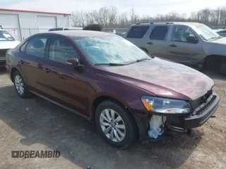 2012 Volkswagen Passat S w/Appearance with VIN 1VWAP7A37CC079555, listed as a IAAI auction lot 42092814 with 109,227 mi miles. Bid and sale history available at carsss.com. Image 1.