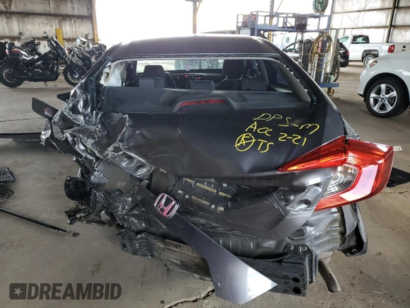 2016 Honda Civic Sedan EX with VIN 2HGFC2F81GH504302, listed as a Copart auction lot 48670535 with 170,693 mi miles and Salvage Title. Bid and sale history available at carsss.com. Image 6.