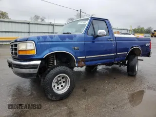 1996 Ford F-150 with VIN 1FTEF14N2TNA17129, listed as a Copart auction lot 52091965 with 243,778 mi miles and Salvage Title. Bid and sale history available at carsss.com. Image 1.