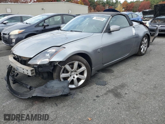 2004 Nissan 350Z Touring z VIN JN1AZ36A44M253626, wystawiony jako Copart lot #79089504 z przebiegiem 138 345 mil mil oraz Szkoda całkowita • Salvage title. Historia ofert i sprzedaży dostępna na DreamBid. Obrazek 1.