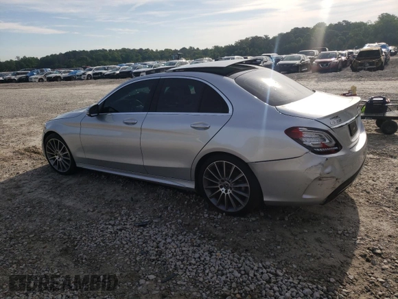 2021 Mercedes-Benz C 300 with VIN W1KWF8DB1MR604683, listed as a Copart auction lot 55934465 with Not provided miles and Salvage title. Bid and sale history available at DreamBid. Image 2.