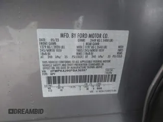 2023 Ford Edge SEL z VIN 2FMPK4J96PBA36597, wystawiony jako IAAI lot #42517947 z przebiegiem 48 307 mil mil oraz . Historia ofert i sprzedaży dostępna na DreamBid. Obrazek 9.