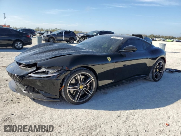 2022 Ferrari Roma z VIN ZFF98RNA5N0269013, wystawiony jako Copart lot #44682265 z przebiegiem 4360 mil mil oraz Nie do naprawy. Historia ofert i sprzedaży dostępna na DreamBid. Obrazek 1.