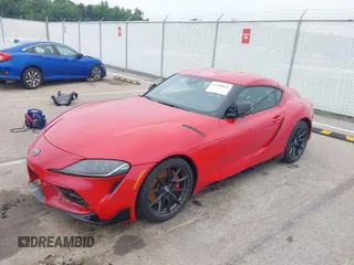 2024 Toyota Supra 3.0 with VIN WZ1DB0G03RW066541, listed as a IAAI auction lot 42520943 with 12,285 mi miles and . Bid and sale history available at DreamBid. Image 2.