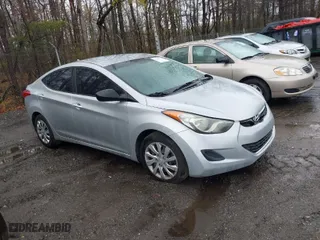 2011 Hyundai Elantra GLS PZEV with VIN 5NPDH4AE9BH027439, listed as a IAAI auction lot 41958232 with 1 mi miles. Bid and sale history available at carsss.com. Image 1.