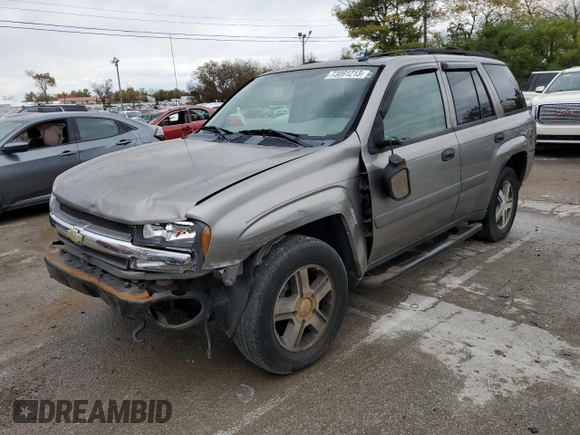 2005 Chevrolet TrailBlazer LT with VIN 1GNDT13S652157840, listed as a Copart auction lot 73091213 with 163,461 mi miles and Non Repairable. Bid and sale history available at DreamBid. Image 1.