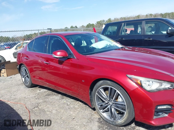 2015 Infiniti Q50 Premium with VIN JN1BV7AP8FM353900, listed as a IAAI auction lot 41748581 with 152,480 mi miles and . Bid and sale history available at DreamBid. Image 14.