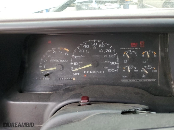 1996 Chevrolet Tahoe with VIN 3GNEK18R7TG107725, listed as a Copart auction lot 47605965 with 253,774 mi miles and Salvage Title. Bid and sale history available at carsss.com. Image 9.