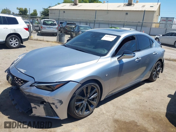 2021 Lexus IS 350 F Sport with VIN JTHGZ1B20M5041647, listed as a IAAI auction lot 42471451 with 39,752 mi miles and . Bid and sale history available at DreamBid. Image 23.