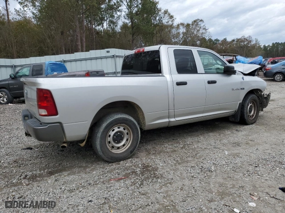 2010 Dodge Ram 1500 SLT with VIN 1D7RB1GT8AS237614, listed as a Copart auction lot 84065454 with 57,836 mi miles and Salvage Title. Bid and sale history available at carsss.com. Image 3.