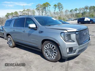 2023 GMC Yukon XL Denali Ultimate with VIN 1GKS2KKL9PR150446, listed as a IAAI auction lot 41612180 with 37,994 mi miles. Bid and sale history available at carsss.com. Image 1.
