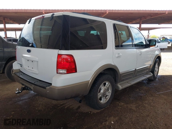 2003 Ford Expedition Eddie Bauer with VIN 1FMPU17L73LC55526, listed as a IAAI auction lot 42058899 with 280,180 mi miles and . Bid and sale history available at DreamBid. Image 4.