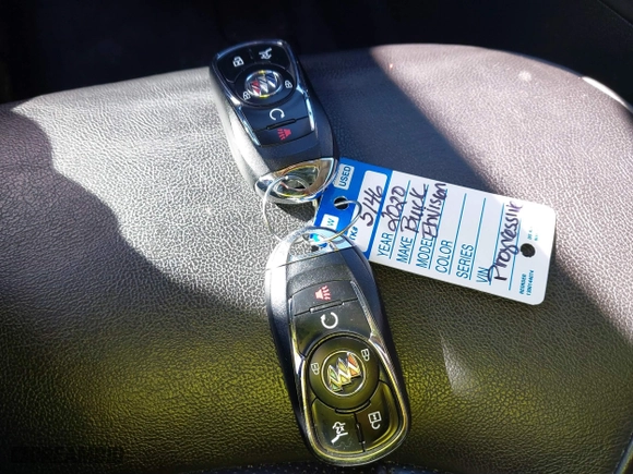 2020 Buick Envision Essence with VIN LRBFXCSA9LD034558, listed as a IAAI auction lot 41700843 with 52,555 mi miles. Bid and sale history available at carsss.com. Image 11.
