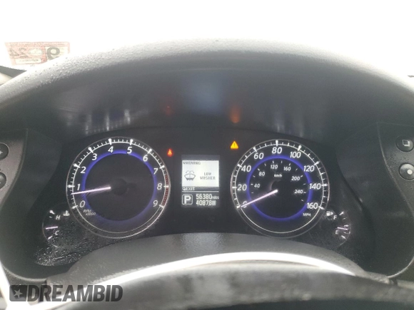 2016 Infiniti QX50 with VIN JN1BJ0RR6GM265602, listed as a Copart auction lot 72408864 with 56,380 mi miles and Salvage Title. Bid and sale history available at carsss.com. Image 9.