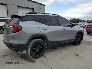 2024 GMC Terrain SLE with VIN 3GKALMEGXRL157645, listed as a Copart auction lot 55771085 with 24,016 mi miles and Salvage title. Bid and sale history available at DreamBid. Image 3.