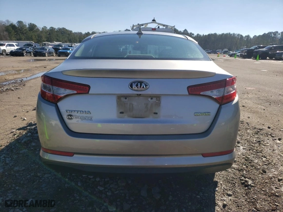 2012 Kia Optima Hybrid with VIN KNAGM4AD2C5034036, listed as a Copart auction lot 87500705 with 168,094 mi miles and Salvage Title. Bid and sale history available at carsss.com. Image 6.