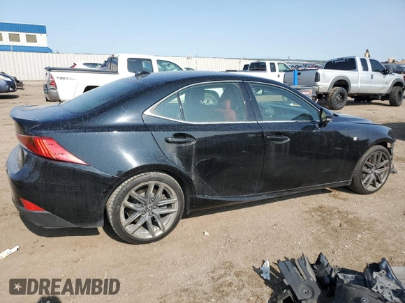 2019 Lexus IS 300 with VIN JTHC81D25K5035421, listed as a Copart auction lot 59076775 with 45,431 mi miles and Salvage title. Bid and sale history available at DreamBid. Image 3.