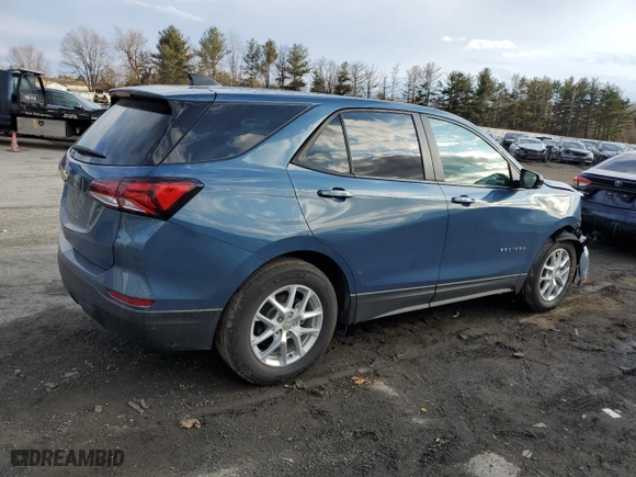 2024 Chevrolet Equinox LS with VIN 3GNAXHEG0RL337876, listed as a Copart auction lot 46995955 with 8,077 mi miles and Salvage Title. Bid and sale history available at carsss.com. Image 3.