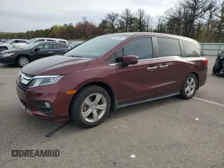 2019 Honda Odyssey EX-L z VIN 5FNRL6H72KB044895, wystawiony jako Copart lot #56573285 z przebiegiem 54 548 mil mil oraz Szkoda całkowita • Salvage title. Historia ofert i sprzedaży dostępna na DreamBid. Obrazek 1.
