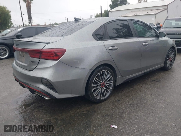 2022 Kia Forte GT with VIN 3KPF44AC5NE461384, listed as a IAAI auction lot 41572857 with 53,418 mi miles. Bid and sale history available at carsss.com. Image 4.