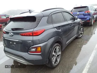 2020 Hyundai Kona Ultimate with VIN KM8K53A52LU476930, listed as a IAAI auction lot 38355576 with 39,450 mi miles. Bid and sale history available at carsss.com. Image 4.