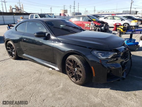 2024 BMW M2 with VIN 3MF13DM07R8E22344, listed as a Copart auction lot 51375944 with 0 mi miles and Salvage Title. Bid and sale history available at carsss.com. Image 4.