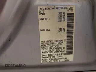 2015 Nissan Altima SL with VIN 1N4AL3AP6FC481510, listed as a IAAI auction lot 42258944 with 184,209 mi miles and . Bid and sale history available at DreamBid. Image 9.