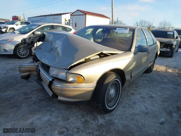 1996 Chevrolet Caprice Classic 1SA Special Value Pkg with VIN 1G1BL52W4TR143783, listed as a IAAI auction lot 41376495 with 1 mi miles. Bid and sale history available at carsss.com. Image 2.