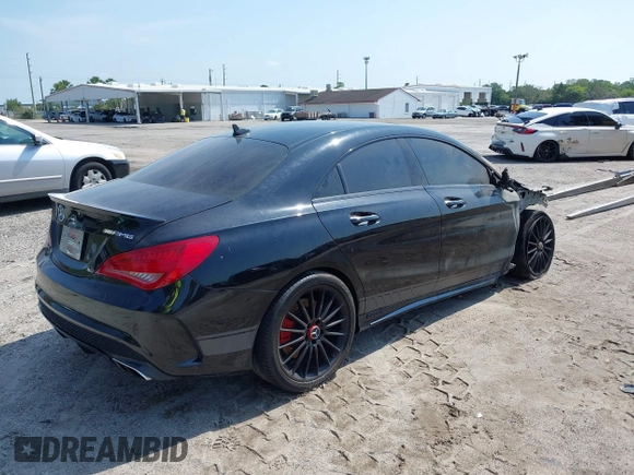 2015 Mercedes-Benz CLA 45 AMG with VIN WDDSJ5CB8FN214882, listed as a IAAI auction lot 42076375 with Not provided miles and . Bid and sale history available at DreamBid. Image 4.