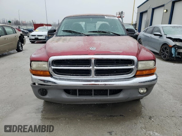 1997 Dodge Dakota with VIN 1B7GL23X9VS223370, listed as a Copart auction lot 43982655 with 195,529 mi miles and Salvage Title. Bid and sale history available at carsss.com. Image 5.