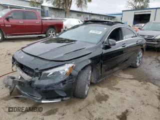 2018 Mercedes-Benz CLA 250 with VIN WDDSJ4EB6JN573633, listed as a Copart auction lot 72726593 with 43,716 mi miles and . Bid and sale history available at DreamBid. Image 1.