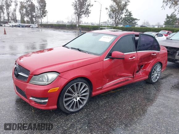 2013 Mercedes-Benz C 250 Sport with VIN WDDGF4HBXDR284643, listed as a IAAI auction lot 41517874 with 74,023 mi miles and . Bid and sale history available at carsss.com. Image 2.
