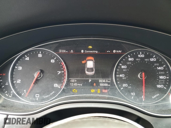 2015 Audi A7 3.0 Premium Plus with VIN WAUWGAFC5FN018211, listed as a Copart auction lot 48041604 with 88,088 mi miles. Bid and sale history available at carsss.com. Image 9.