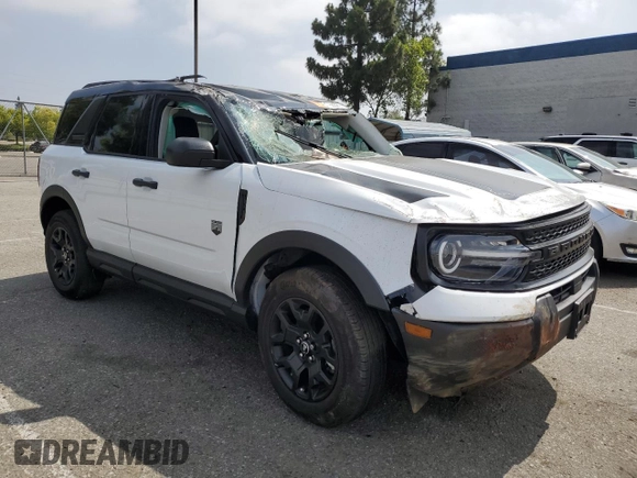 2025 Ford Bronco Sport Big Bend with VIN 3FMCR9BN5SRE04992, listed as a Copart auction lot 61765525 with Not provided miles and Salvage title. Bid and sale history available at DreamBid. Image 4.