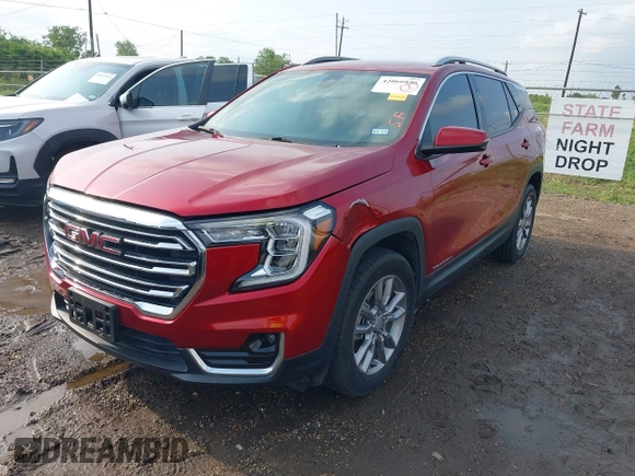 2022 GMC Terrain SLT with VIN 3GKALPEV9NL154343, listed as a IAAI auction lot 42066846 with 28,854 mi miles and . Bid and sale history available at DreamBid. Image 2.