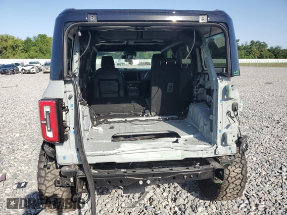 2024 Ford Bronco Wildtrak with VIN 1FMEE2BPXRLB16732, listed as a Copart auction lot 56394005 with 8,428 mi miles and Salvage title. Bid and sale history available at DreamBid. Image 6.