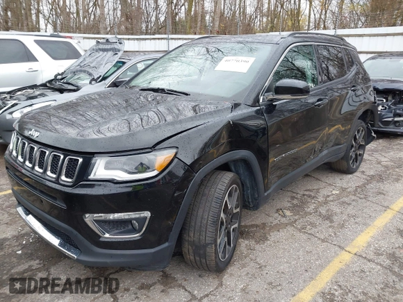 2021 Jeep Compass Limited with VIN 3C4NJDCB1MT526105, listed as a IAAI auction lot 40770390 with 89,856 mi miles and . Bid and sale history available at carsss.com. Image 2.