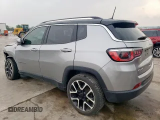 2018 Jeep Compass Limited with VIN 3C4NJDCB7JT179990, listed as a Copart auction lot 51595205 with Not Provided miles and Salvage Title. Bid and sale history available at DreamBid. Image 2.