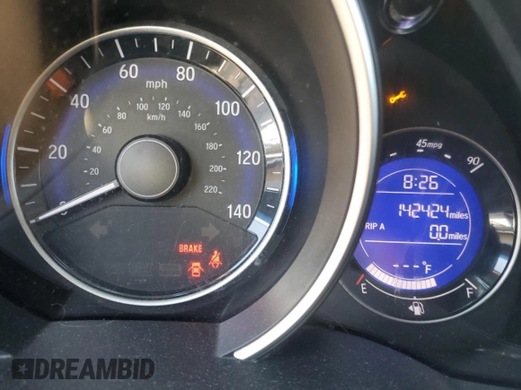 2016 Honda Fit LX with VIN JHMGK5H56GX020324, listed as a Copart auction lot 51052735 with 142,424 mi miles and Salvage Title. Bid and sale history available at carsss.com. Image 9.