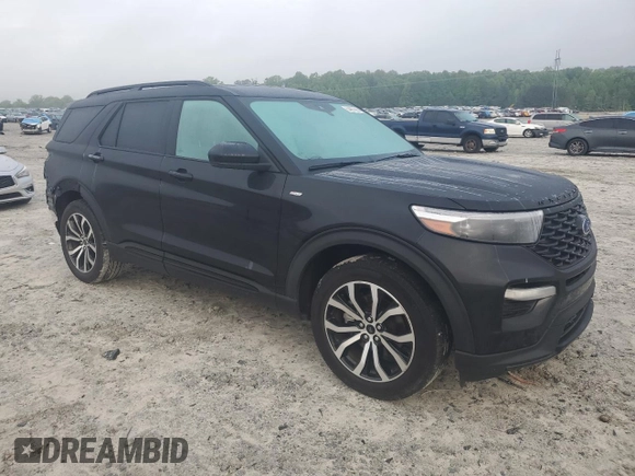 2022 Ford Explorer ST-Line with VIN 1FMSK7KH3NGC30740, listed as a Copart auction lot 54407905 with 46,569 mi miles and Salvage title. Bid and sale history available at DreamBid. Image 4.