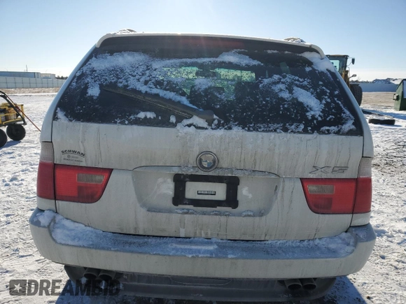 2002 BMW X5 4.4i with VIN 5UXFB335X2LH35651, listed as a Copart auction lot 49640415 with 133,972 mi miles and Salvage Title. Bid and sale history available at carsss.com. Image 6.