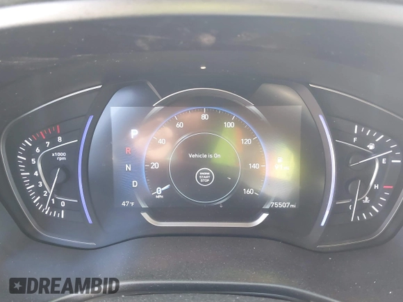 2019 Hyundai Santa Fe Ultimate with VIN 5NMS5CAA6KH117104, listed as a IAAI auction lot 41639157 with 75,507 mi miles and . Bid and sale history available at DreamBid. Image 7.
