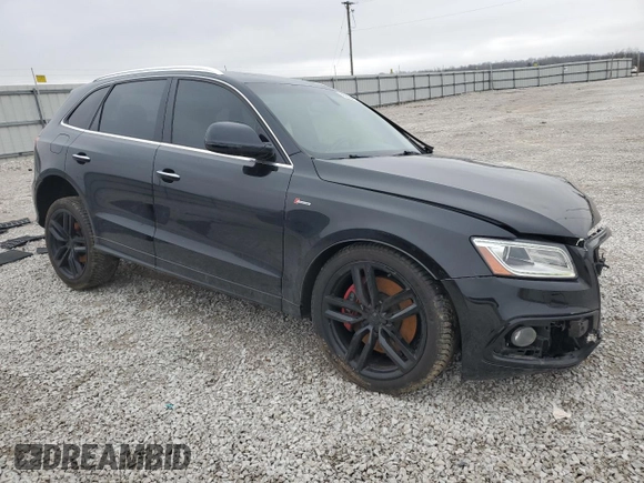 2017 Audi SQ5 Premium Plus with VIN WA1CCAFPXHA005026, listed as a Copart auction lot 43658455 with 83,642 mi miles and Salvage Title. Bid and sale history available at DreamBid. Image 4.