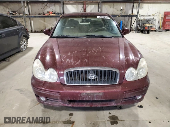 2004 Hyundai Sonata with VIN KMHWF25H24A009829, listed as a Copart auction lot 44333285 with 143,310 mi miles and Clean Title. Bid and sale history available at carsss.com. Image 5.