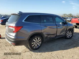 2021 Honda Pilot EX-L with VIN 5FNYF5H58MB001760, listed as a Copart auction lot 47061455 with 62,789 mi miles and Salvage Title. Bid and sale history available at carsss.com. Image 3.